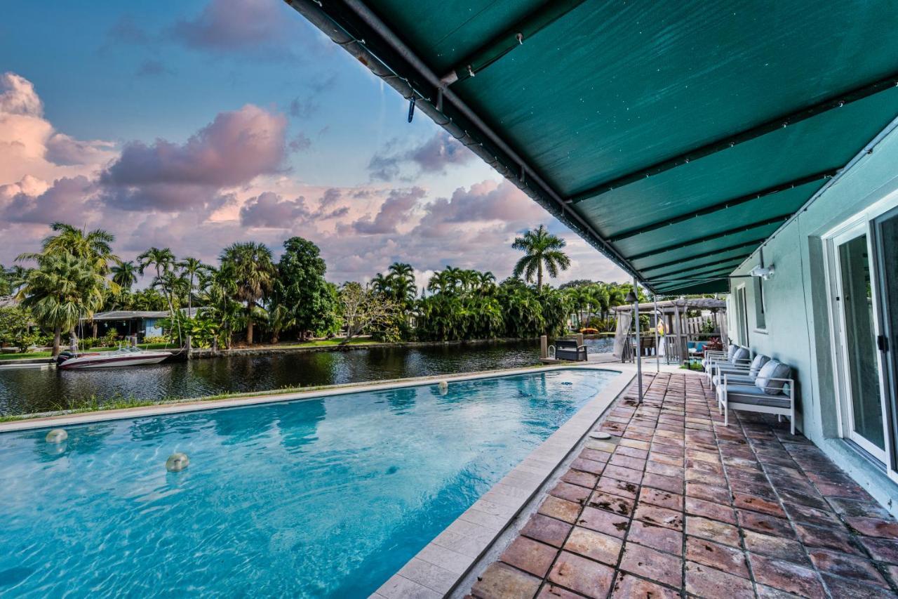 Central Waterfront Villa Salt Wtr Pool Near Beach Fort Lauderdale Dış mekan fotoğraf