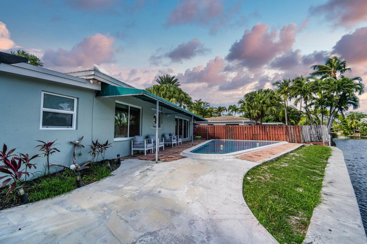 Central Waterfront Villa Salt Wtr Pool Near Beach Fort Lauderdale Dış mekan fotoğraf