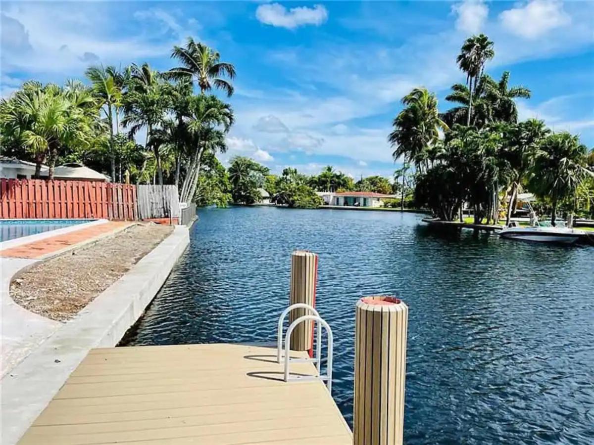 Central Waterfront Villa Salt Wtr Pool Near Beach Fort Lauderdale Dış mekan fotoğraf